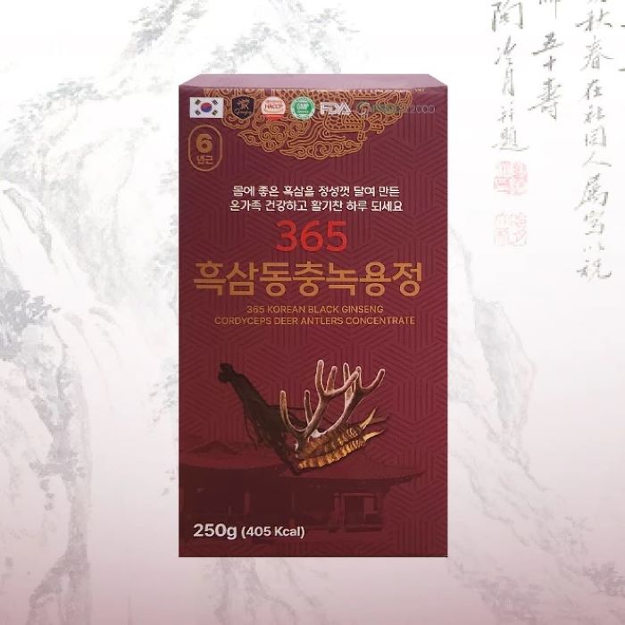 Cao Hắc Sâm nhung Hươu đông trùng Hàn Quốc lọ 250g